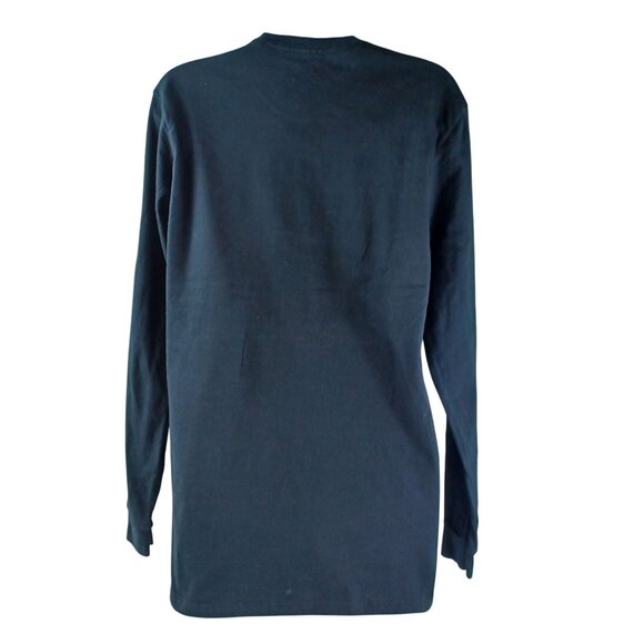 Levis Black Long Sleeve Puff Print Graphic T-Shirt Size M Y2K Revival Streetwear - Picture 2 of 8